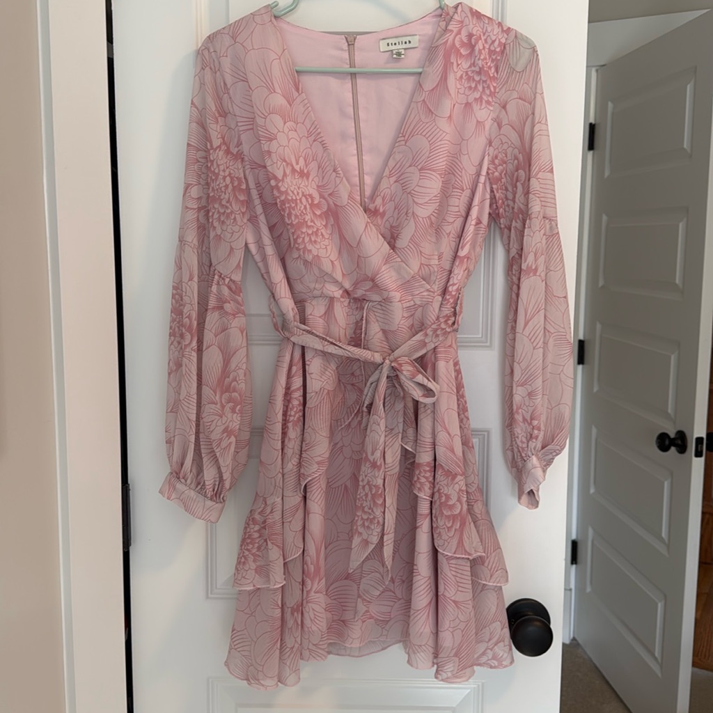 Stellah Pink Floral Mini Dress